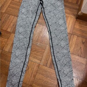lululemon athletica Black and White Patterned Leggings
